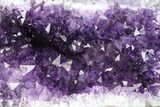 Deep-Purple Amethyst Geode With Metal Stand - Uruguay #368350-1